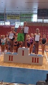 Prievidzské športové gymnastky  z Elánu vybojovali pohár