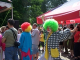 Deti oslavovali s klaunom
