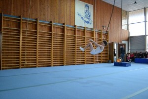 Gymnastický klub Elán Prievidza zrealizoval  1.kolo  Slovenského pohára JIPAST žiakov 2018 v športovej gymnastike.