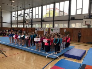 Úspešný víkend pre športové gymnastky z Elánu Prievidza