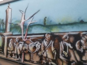 Podchod v Necpaloch s prievidzskými maľbami