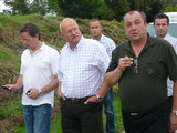 Prezident SR Ivan Gašparovič a minister vnútra SR Daniel Lipšic v Prievidzi